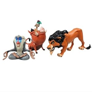 Vintage 90s Applause‎ Disney Lion King PVC Figurines Set of 3 E33